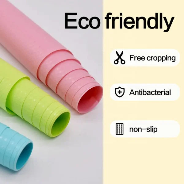 Anti-slip Drawer Mat – Pvc Sheet Roll (45cm X 150cm) For Cabinets, Shelves, And Refrigerators (random Design)