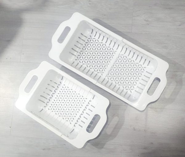 Kitchen Plastic Dish Drainer-Drying Rack-Sink Organizer