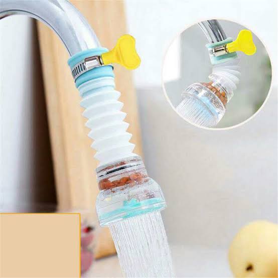 Kitchen Shower Splash Fan Faucet With Clip Water-saving Filter Tap Nozzle Extended Each