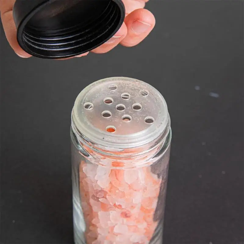 Rotating Spice Rack 360 Degree Ferris Wheel Rotation with 18 Glass Jar Set Seasoning for Countertop