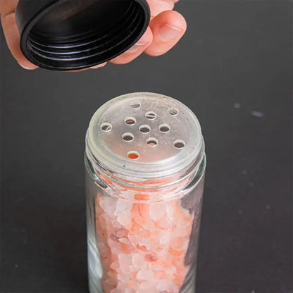 Rotating Spice Rack 360 Degree Ferris Wheel Rotation with 18 Glass Jar Set Seasoning for Countertop