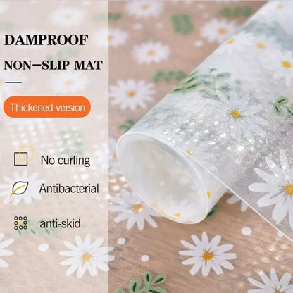 Anti-slip Drawer Mat – Pvc Sheet Roll (45cm X 150cm) For Cabinets, Shelves, And Refrigerators (random Design)