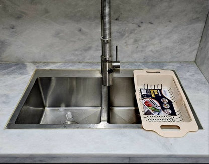 Kitchen Plastic Dish Drainer-Drying Rack-Sink Organizer