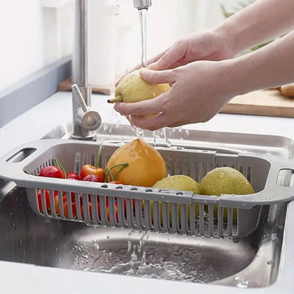 Kitchen Plastic Dish Drainer-Drying Rack-Sink Organizer