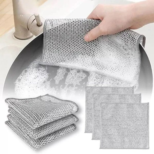 Pack Of 4 Multipurpose Wire Dish Cloths