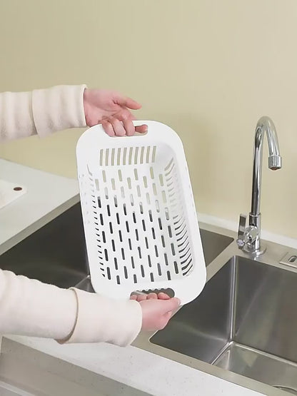 Kitchen Plastic Dish Drainer-Drying Rack-Sink Organizer